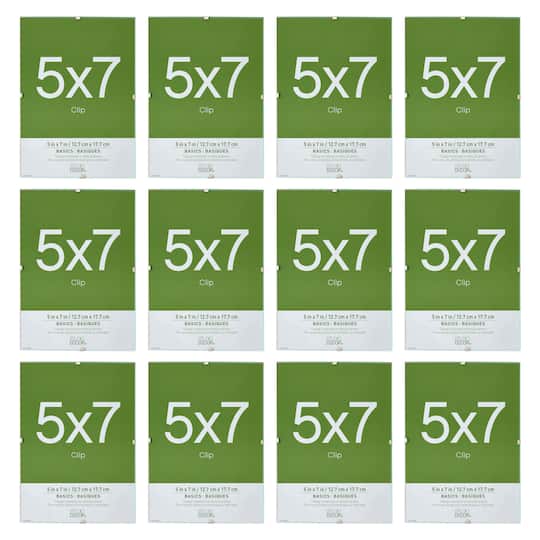 12 Pack: Clip 5" x 7" Frame, Basics by Studio Décor®